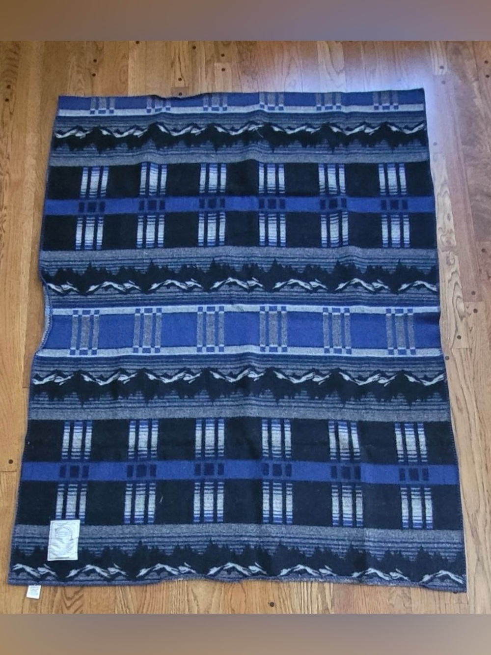Vintage Woolrich Woolen Mill Wool Blend Blanket 50x70 USA